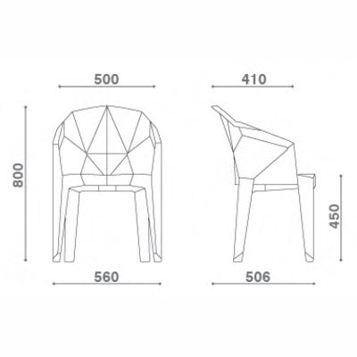 Muze Chair Dimensions
